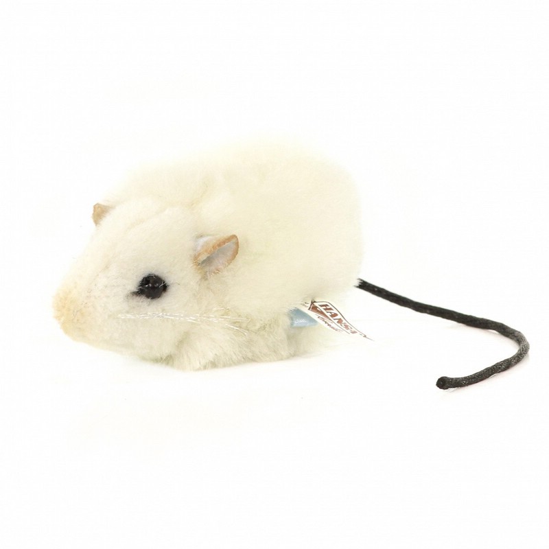 Мягкая игрушка Крыса, 9 см Hansa, цвет белый