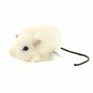 Мягкая игрушка Крыса, 9 см Hansa, цвет белый 1