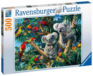 Пазл «Коалы на дереве», 500 элементов, Ravensburger 2