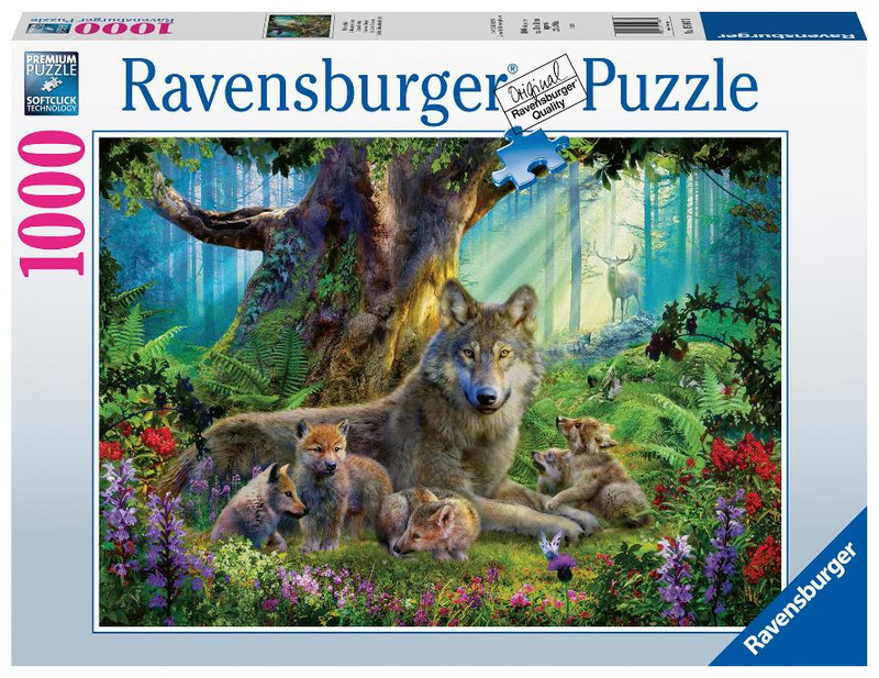 Пазл Ravensburger «Волки в лесу», 1000 элементов