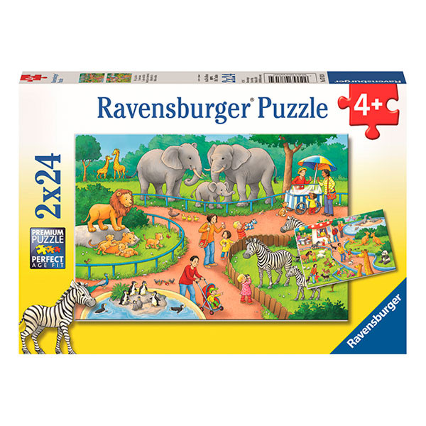 Пазл Ravensburger «День в Зоопарке», 2х24 эл