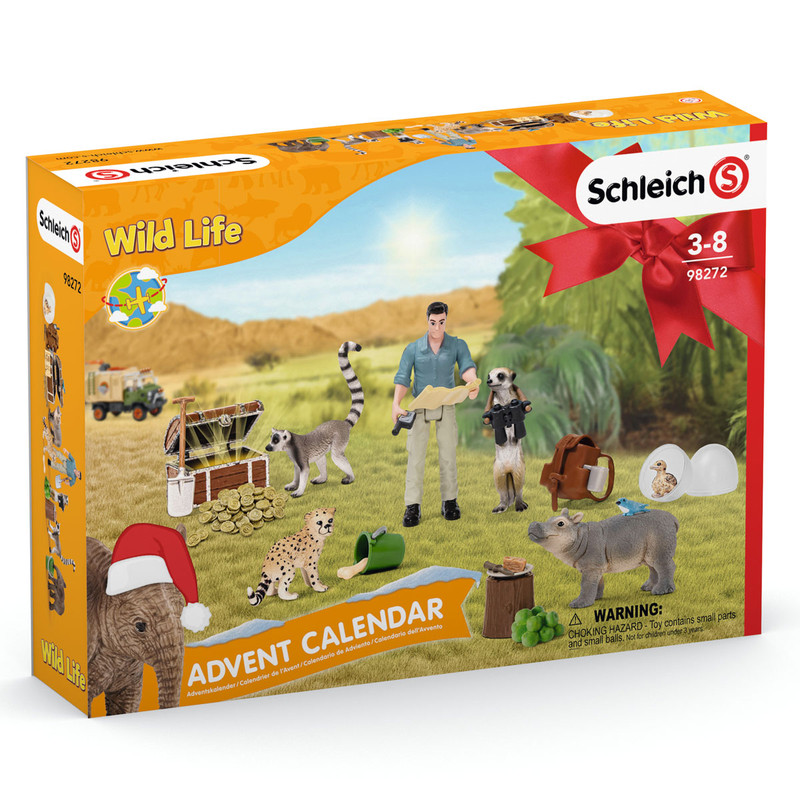 Рождественский календарь Wild Life 2021, Schleich, 98272