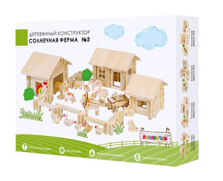 Конструктор ЛЕСОВИЧОК Солнечная ферма №3 набор из 260 деталей 1