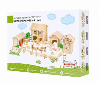 Конструктор ЛЕСОВИЧОК Солнечная ферма №5 набор из 440 деталей 1