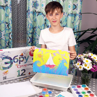 Набор для творчества Эбру Супер Старт, EBRU PROFI 6