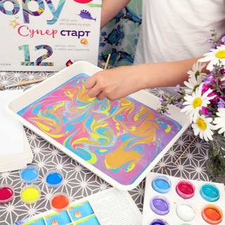 Набор для творчества Эбру Супер Старт, EBRU PROFI 7