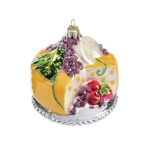 Грюйер с фруктами (стекло) 9х9х8 см