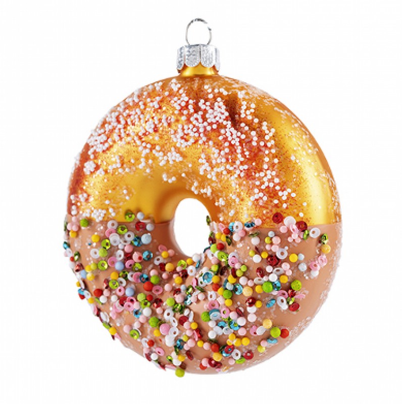 Пончик в сахарной пудре (стекло) 9х4х10 см