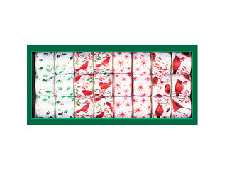 Лента для декорирования "Красные кардиналы в зарослях остроли...