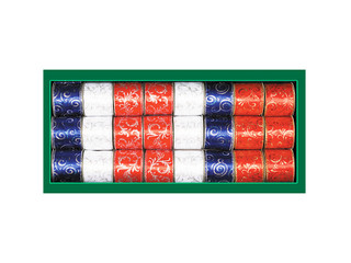 Лента для декорирования с серебряным рождественским узором кр...