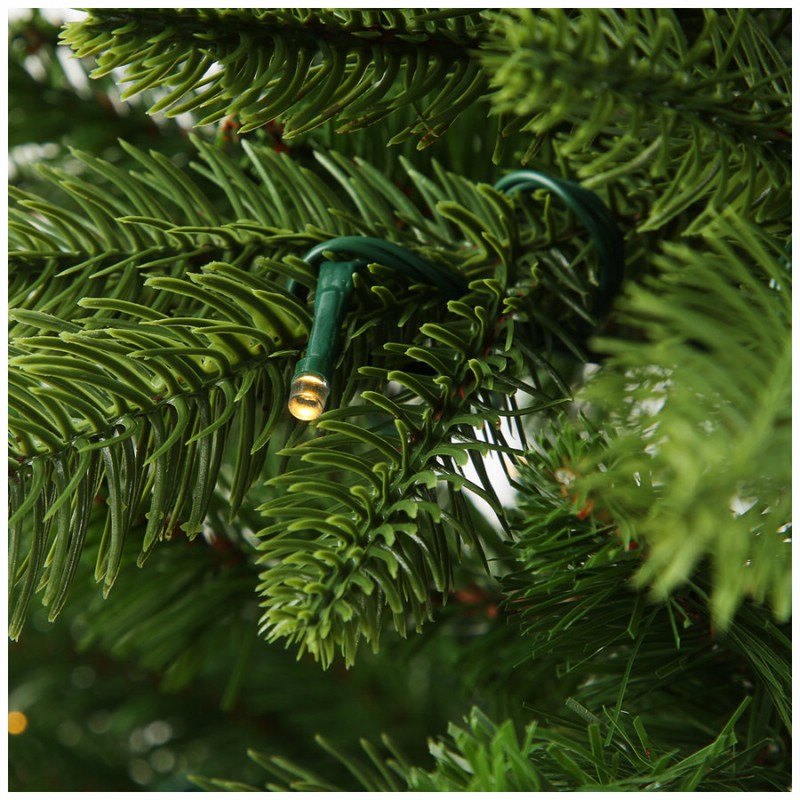 Ель Лесная опушка с литой силиконовой хвоей, PVC led (100 ламп), 1.2 м ...