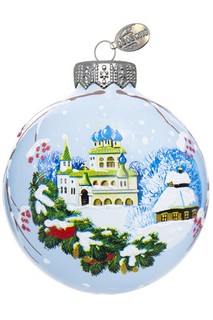 Шар 'Храм перед Рождеством' (стекло) 80 мм, в подарочной упаковке 2