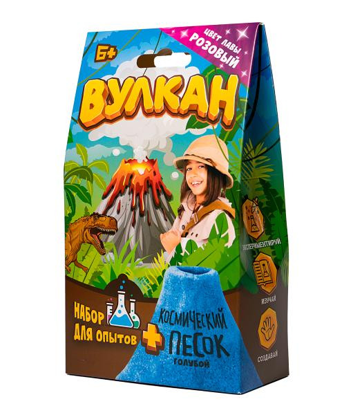 Набор для опытов 'Вулкан', цвет лавы розовый, 160 гр