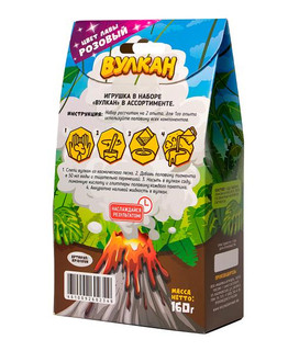 Набор для опытов 'Вулкан', цвет лавы розовый, 160 гр 2