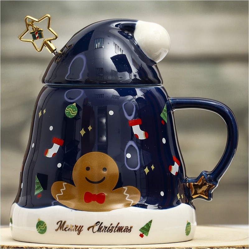 Кружка 'Волшебство в Новый год' темно-синяя, Эврика