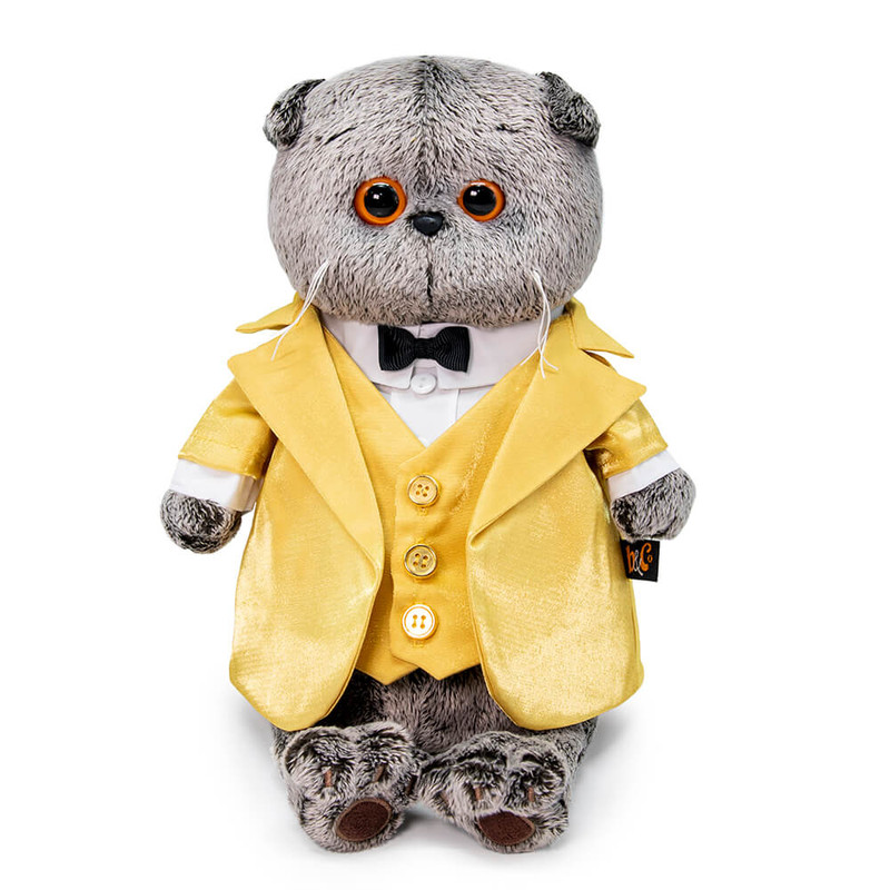 Басик  в золотом фраке, 25 см, артикул Ks25-149