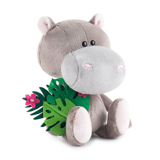 Бегемотик Бапото с букетом, 15 см, артикул SA15-12 2