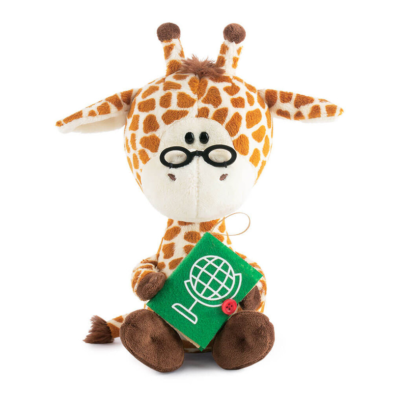 Жирафик Жан с книгой, 15 см, артикул SA15-22