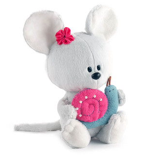 Мышка Пшоня с улиткой, 15 см, артикул LE15-083 2