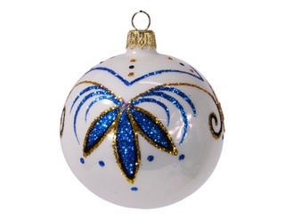 Набор 'Лазурный' из 4 шаров, стекло, артикул С 1645 3