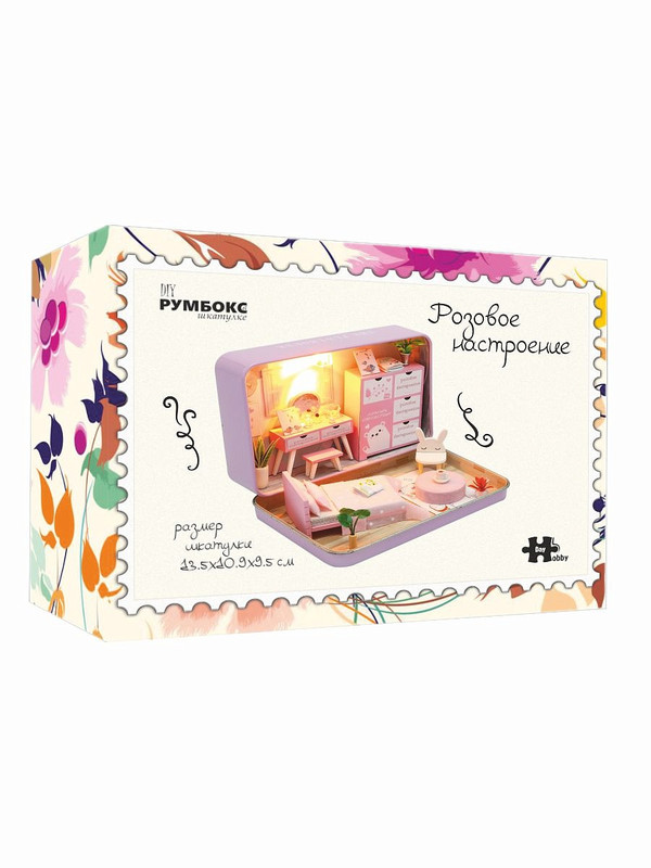 Румбокс 'Розовое настроение' в шкатулке, HOBBY DAY