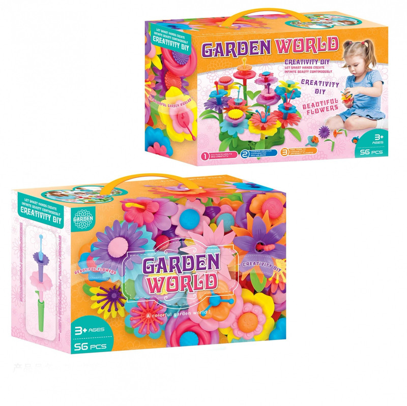 Конструктор 'Цветочный сад', 56 деталей. Maya Toys