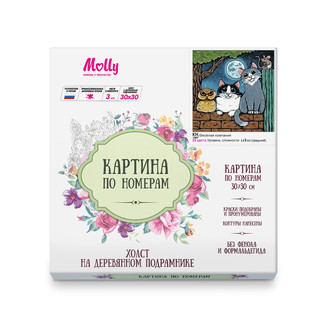 Картина по номерам 'Веселая компания' (23 цвета), 30х30 см Molly 2