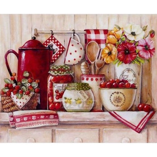 Картина мозаикой 3D с нанесенной рамкой 'Дачная идиллия', 40х...