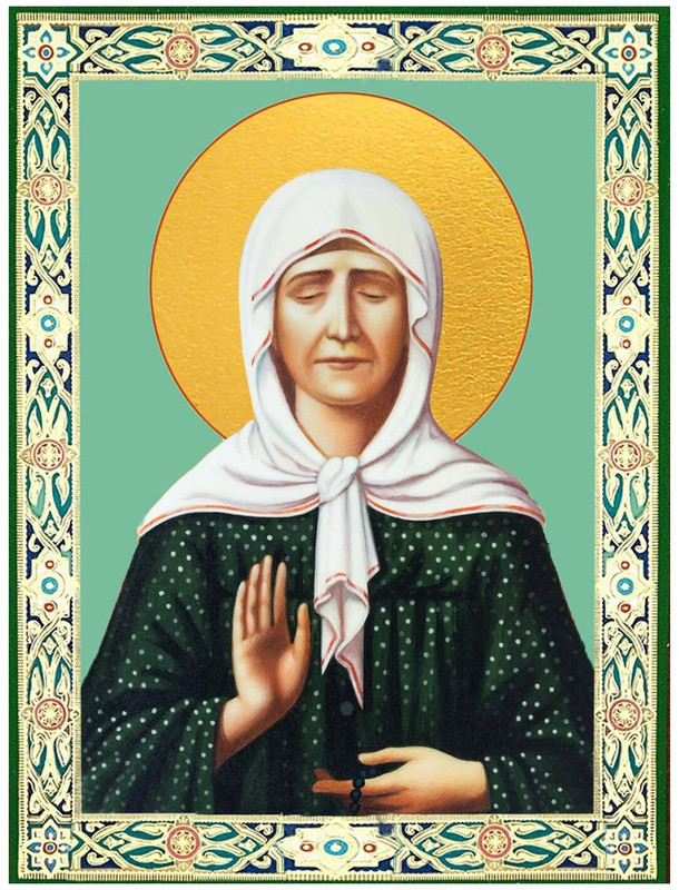 Алмазная мозаика 'Матрона Московская' 30х40 см, без подрамника 24 цвета