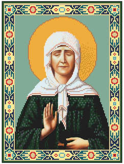 Алмазная мозаика 'Матрона Московская' 30х40 см, без подрамника 24 цвета 2