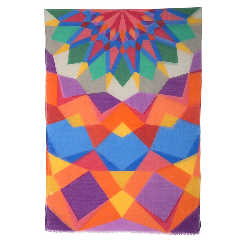 Палантин, шерсть, 80х230 см, артикул 10188-4