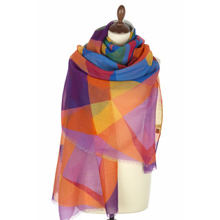 Палантин, шерсть, 80х230 см, артикул 10188-4 2