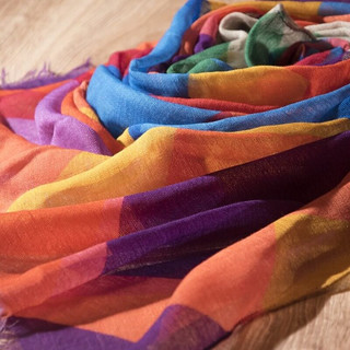 Палантин, шерсть, 80х230 см, артикул 10188-4 3