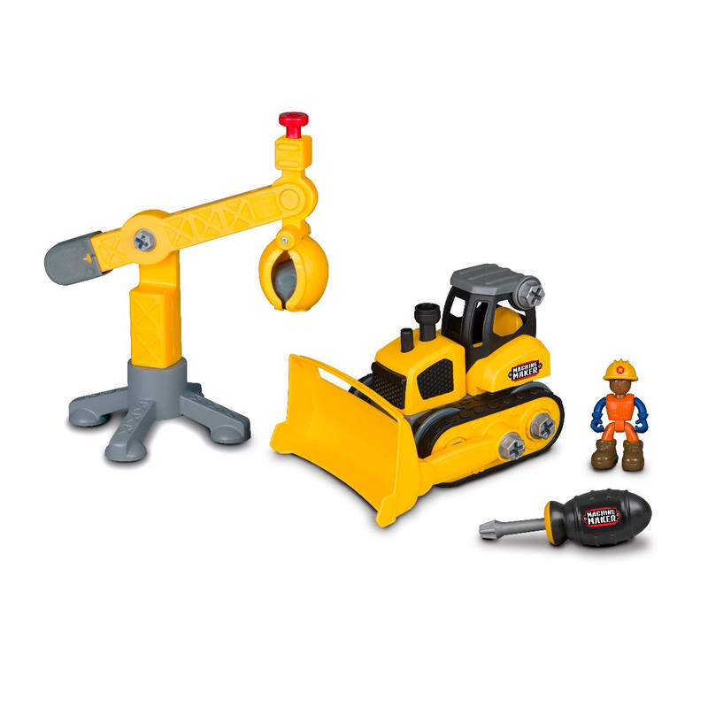 Набор Nikko Junior Builder «Бульдозер, кран и аксессуары»