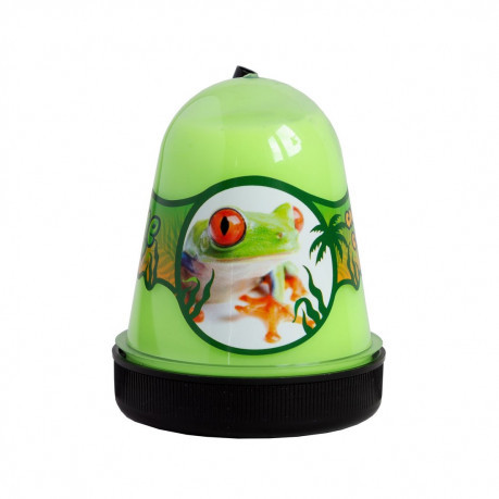 Слайм с мухами 'Jungle' (Лягушка), 130 грамм, цвет зеленый