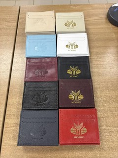 Картхоолдер с логотипом МГИМО, на 5 карт, кожа, бежевый