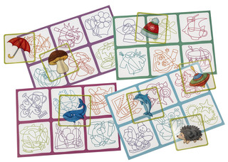 IQ Лото. Запутанные контуры. Найди лишний предмет 6