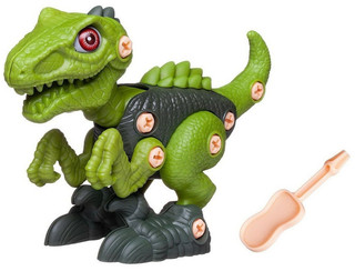 Конструктор Динозаврик с отверткой (зеленый) Junfa 2