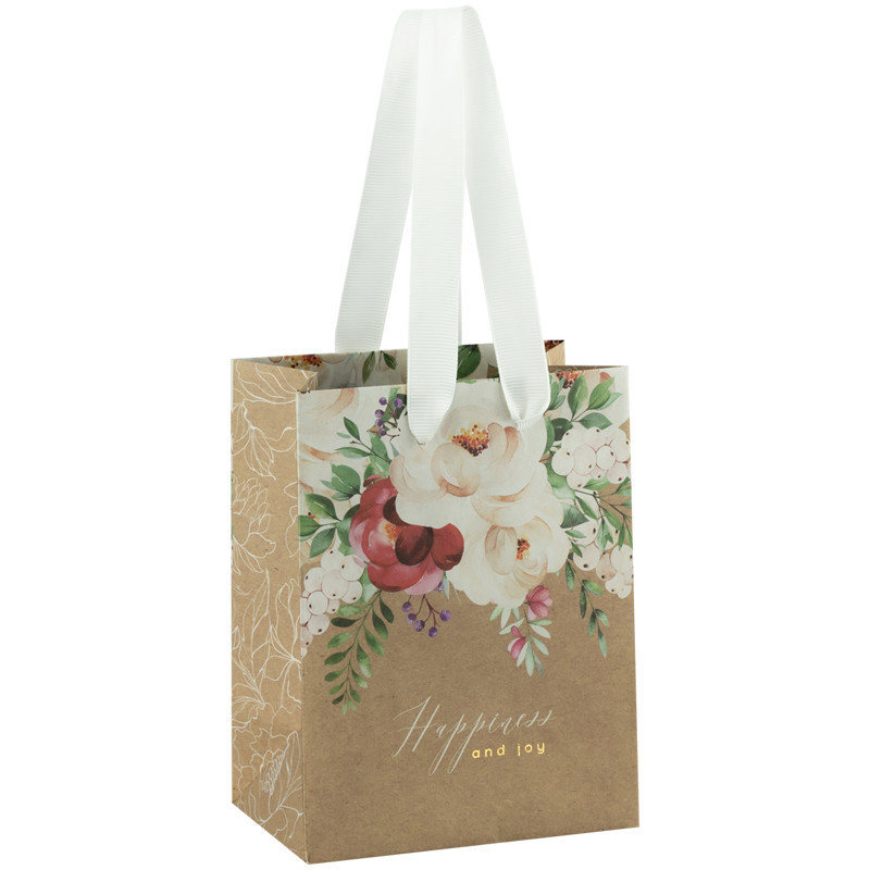 Пакет подарочный 'Fleur admirable', 11x14x6,5 см MESHU