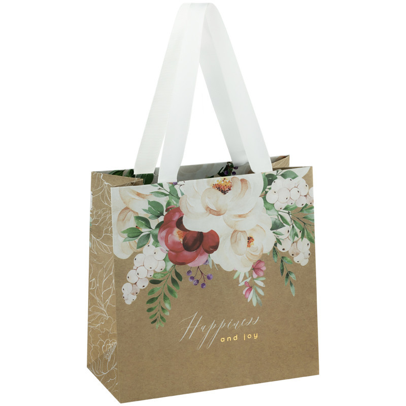 Пакет подарочный 'Fleur admirable', 20x20x10 см MESHU, цвет коричневый