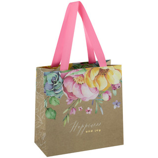 Пакет подарочный 'Fleur charmant', 20x20x10 см MESHU, цвет коричневый