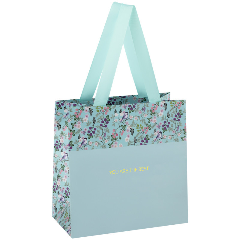 Пакет подарочный 'Pastel blue', 20x20x10 см MESHU, цвет голубой