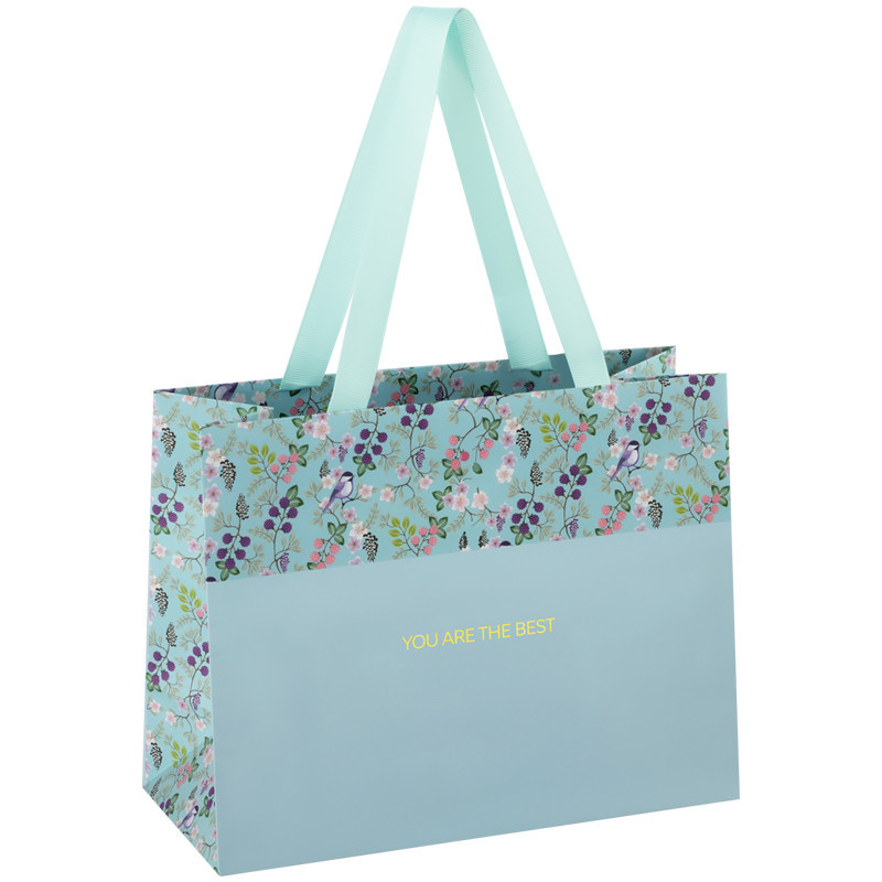 Пакет подарочный 'Pastel blue', 23x18x10 см MESHU, цвет голубой