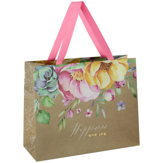 Пакет подарочный 'Fleur charmant', 32x26x12 см MESHU, цвет коричневый