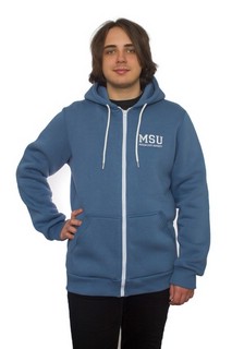 Толстовка на молнии с логотипом МГУ имени М.В. Ломоносова