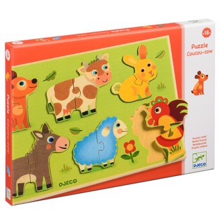 Рамка-вкладыш Djeco «Животные на лугу» 1