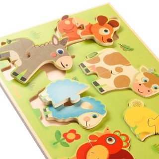 Рамка-вкладыш Djeco «Животные на лугу» 3