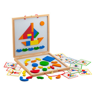 Магнитная доска Djeco 'Геоформ' с набором магнитных фигур 1