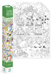 Раскраска в коробке DoDo 'Цифры', 72x51 см, цвет зеленый 1