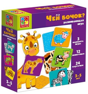 Развивающая игра 'Чей бочок?' Vladi Toys, цвет мультиколор 1
